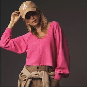 Pilcro reworked popover sweatshirt size medium 100% cotton